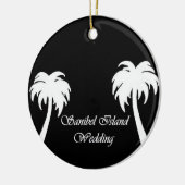 Sanibel Island Wedding Keramisch Ornament (Links)