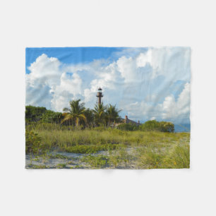 Sanibel Lighthouse Beach Blanket Fleece Deken