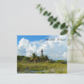 Sanibel Lighthouse Beach Briefkaart (Staand voorkant)