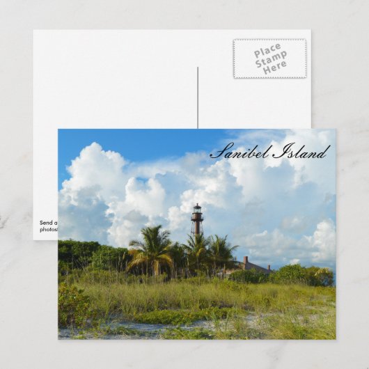 Sanibel Lighthouse Beach Briefkaart (Voorkant / Achterkant)
