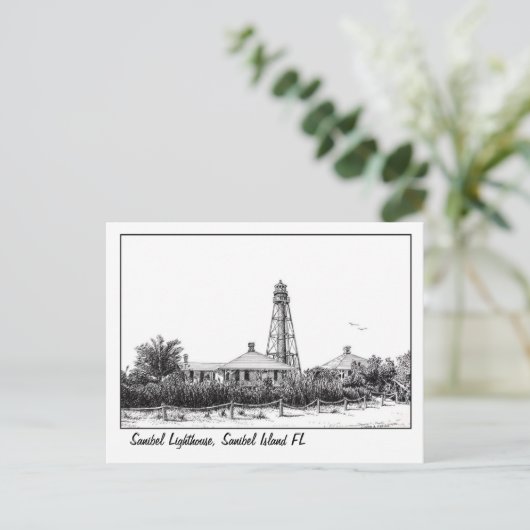 Sanibel Lighthouse briefkaart (Staand voorkant)