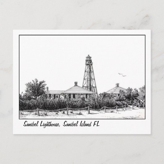 Sanibel Lighthouse briefkaart (Voorkant)