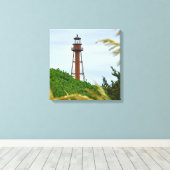 Sanibel Lighthouse Canvas Afdruk (Insitu (Houten vloer))