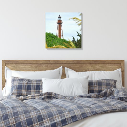 Sanibel Lighthouse Canvas Afdruk (Insitu (Slaapkamer))