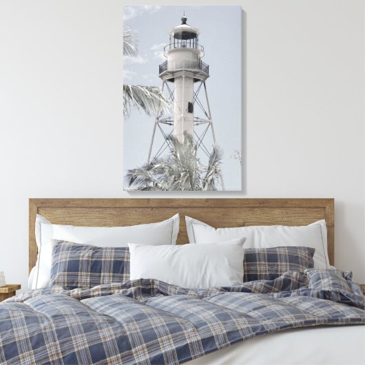 Sanibel Lighthouse Canvas Afdrukken (Insitu (Slaapkamer))