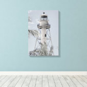 Sanibel Lighthouse Canvasprint Canvas Afdruk (Insitu (Houten vloer))