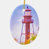 Sanibel Lighthouse collectie Keramisch Ornament (Voorkant)