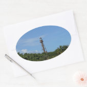 Sanibel Lighthouse Ovale Sticker (Envelop)