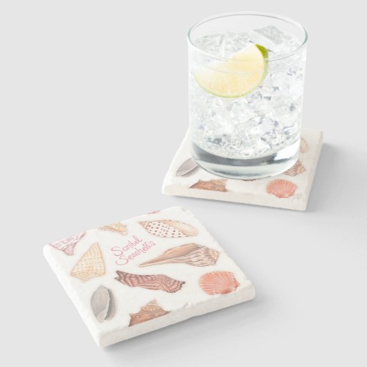 Sanibel Seashells Onderzetter (Zijkant)