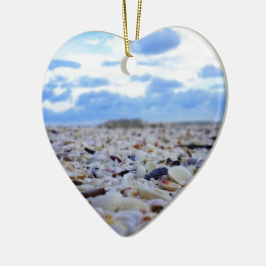 Sanibel Shells Keramisch Ornament (Links)