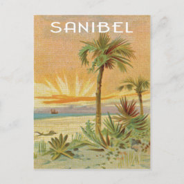 Sanibel strand scene briefkaart