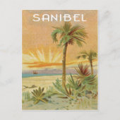 Sanibel strand scene briefkaart (Voorkant)