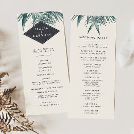 Sanibel |  Tropical Wedding Program Programmakaart