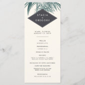 Sanibel |  Tropical Wedding Program Programmakaart (Voorkant)