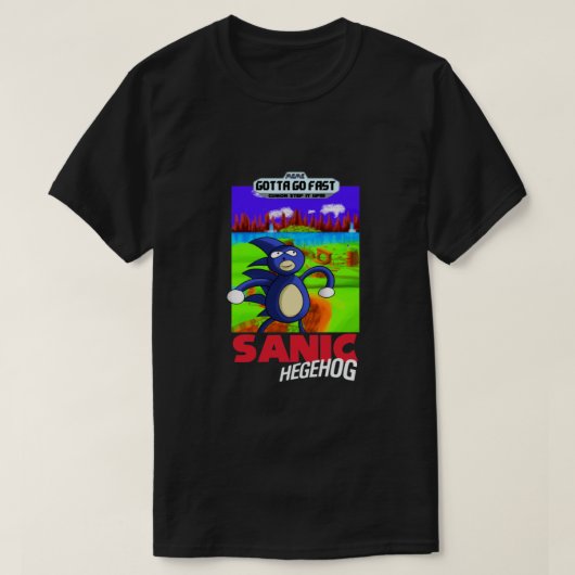 Sanic the Hegel the Boxart Classic T-shirt (Design voorkant)