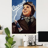 Sanit Tooth Paste Russia Vintage Poster 1938 (Thuiskantoor)