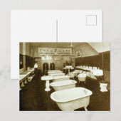  sanitair display showroom met badkuipen briefkaart (Voorkant / Achterkant)