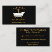 Sanitair Engineering en sanitair Visitekaartje (Voorkant / Achterkant)