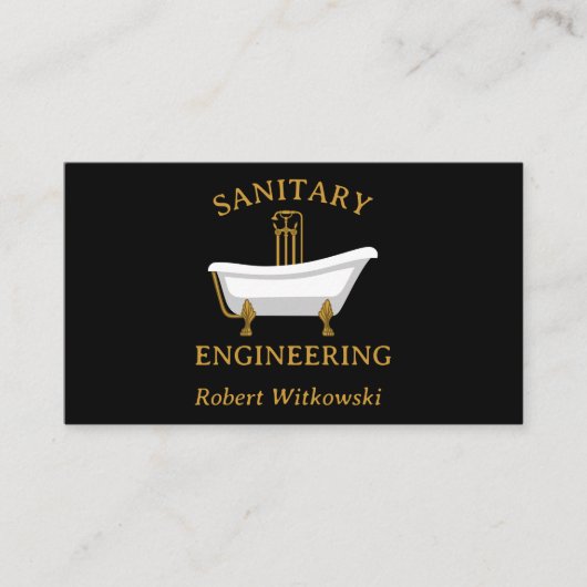 Sanitair Engineering en sanitair Visitekaartje (Voorkant)