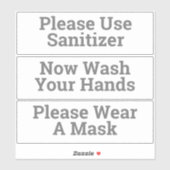 Sanitaire hygiëne Stickers (Vel)
