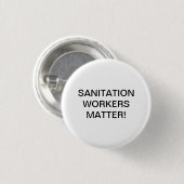SANITAIRE WERKNEMERS KWAMEN! RONDE BUTTON 3,2 CM (Voorkant /achterkant)