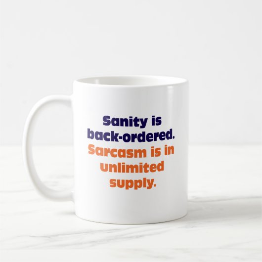 Saniteit is backorder koffiemok (Links)