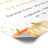 Sanitiseringsstation Onderteken Rotische Herfst Fl Poster (Hoek)