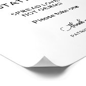 Sanitivering station Spread Love Not Germs Sign Poster (Hoek)