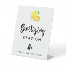 Sanitizing Station Lemon Wedding Vrijgezellenfeest