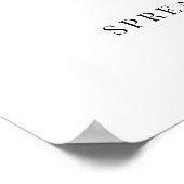 Sanitizing Station Spread Love Not Germs Wedding Poster (Hoek)