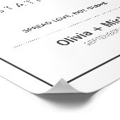 Sanitizing Station Wedding Sign Poster (Hoek)