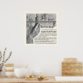 Sanitol Tooth Powder Ad vanaf 1906 Poster (Keuken)