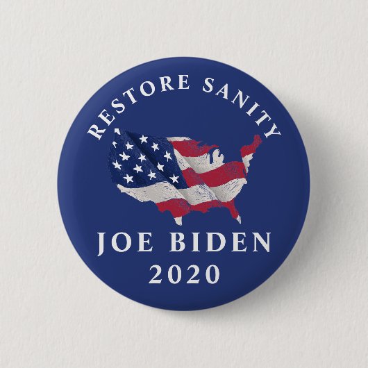 Sanity Joe Biden 2020 herstellen Ronde Button 5,7 Cm (Voorkant)
