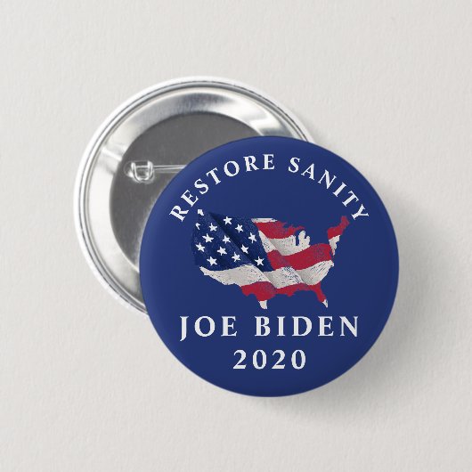 Sanity Joe Biden 2020 herstellen Ronde Button 5,7 Cm (Voorkant /achterkant)