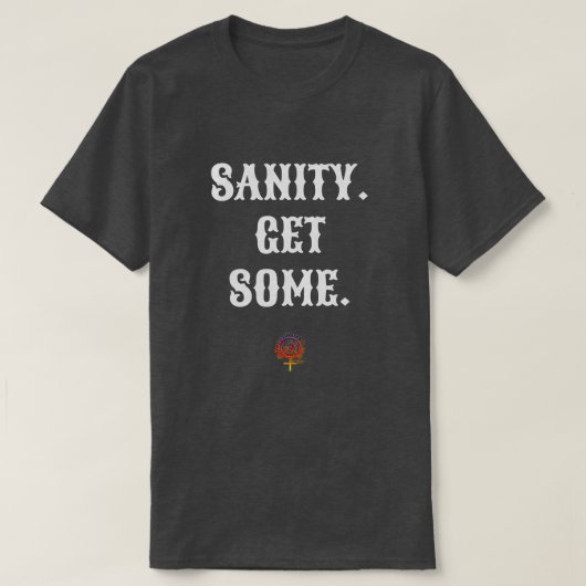SANITY KRIJGT EEN UNISEX T-shirt (Design voorkant)