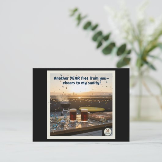 sanity (m) feestdagenkaart (Staand voorkant)