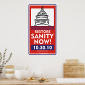 Sanity Now-poster herstellen Poster (Keuken)