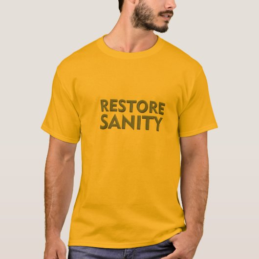 Sanity-t-shirt herstellen t-shirt (Voorkant)