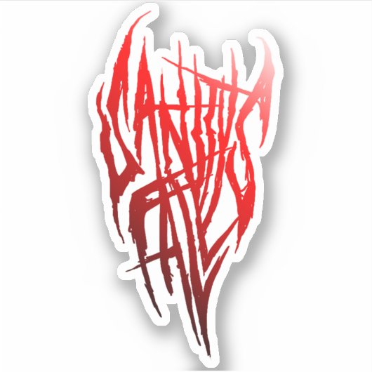 Sanitys herfsten, Sally face logo Sticker (Voorkant)