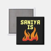 Saniya is vuur magneet (Voorkant / Achterkant)
