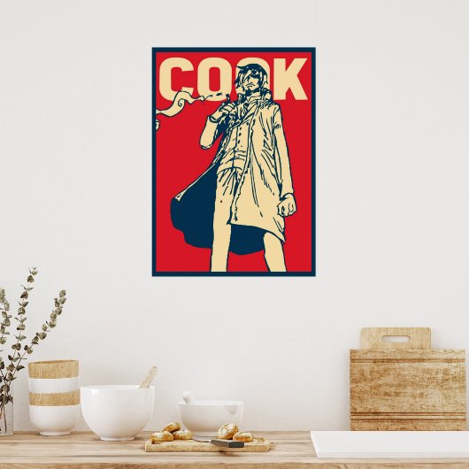 Sanji de Cook Poster (Keuken)