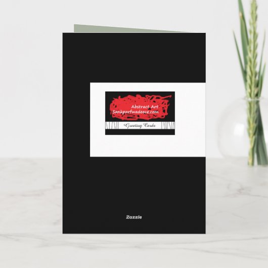 Sank Parfwa Deece Wenskaarten Bedankkaart (Achterkant)