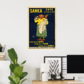Sanka Vintage 1929 koffieposter Poster (Thuiskantoor)