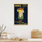 Sanka Vintage 1929 koffieposter Poster (Keuken)