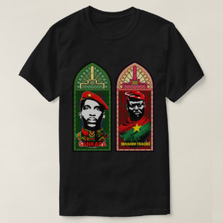Sankara, Ibrahim Traore Pan-Afrikaans Glas-in-Lood T-shirt