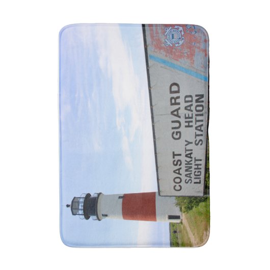 Sankaty Head Lighthouse, Nantucket MA Bath Mat (Voorkant Verticaal)
