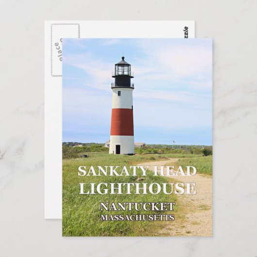 Sankaty Head Lighthouse, Nantucket MA Briefkaart (Voorkant / Achterkant)
