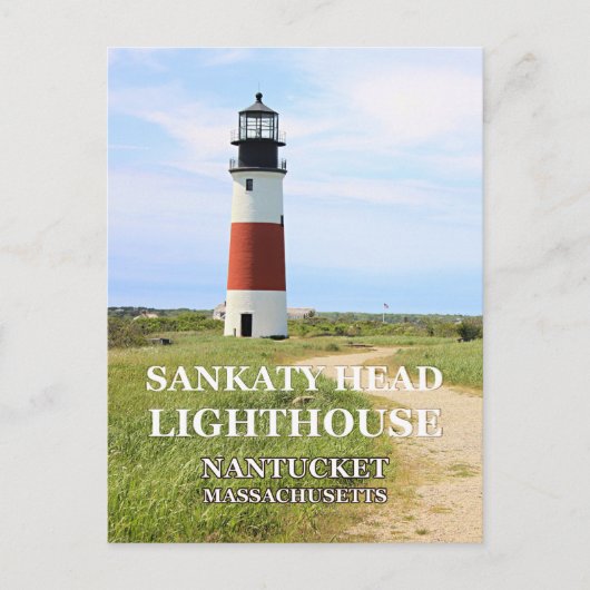 Sankaty Head Lighthouse, Nantucket MA Briefkaart (Voorkant)