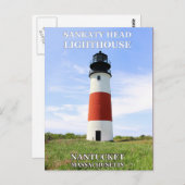 Sankaty Head Lighthouse, Nantucket MA Briefkaart (Voorkant / Achterkant)
