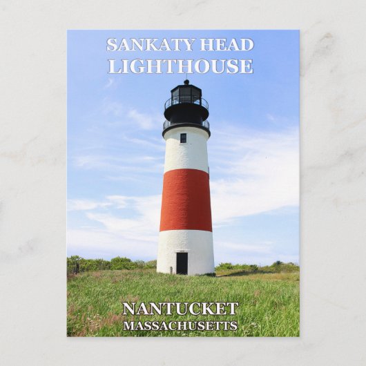 Sankaty Head Lighthouse, Nantucket MA Briefkaart (Voorkant)